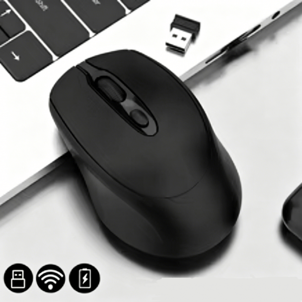 Bluetooth-Compatible Wireless Mouse 2.4G Rechargeable Wireless Computer Mouse USB Silent Gamer Mice For PC Laptop Macbook Tablet