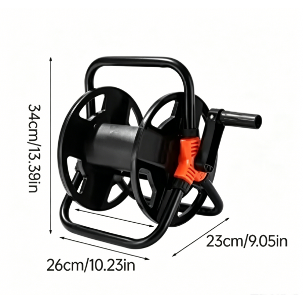 DIY Hose Reel Multi-Purpose Portable Hose Storage Reel Wear Resist Watering Hose Winding Reel for Home Garage Hose Storage 