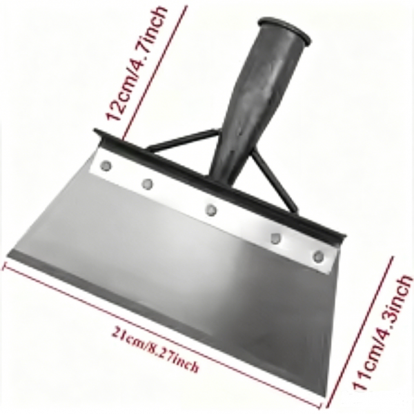 Multifunctional Cleaning Shovel, Square Flat Spade for Landscaping Outdoor Garden Tool Cleaning Weeding Shovel -10In (NO Handle) 
