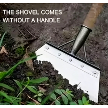 Multifunctional Cleaning Shovel, Square Flat Spade for Landscaping Outdoor Garden Tool Cleaning Weeding Shovel -10In (NO Handle)