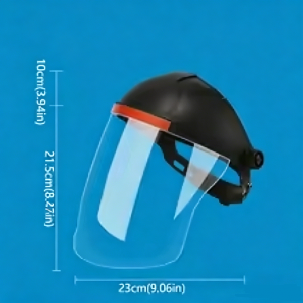 PC Plastic Welding Protective Mask Transparent Flip Front Visor Protective Face Cover Anti-shock Full Protection 