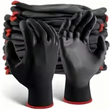6/12/18PCS PU Coating Gloves Anti-Slip Multi-scenario Nylon PU Work Gloves Safety Durable Gardening Machinery Automotive Repair